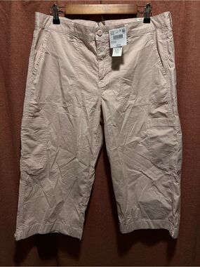 American Eagle PINK Low Rise Crop Capri Pants 14